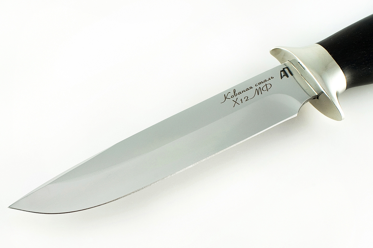 Нож НКВД кован. сталь Х12МФ граб литье дер. ножны