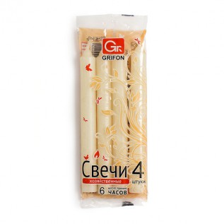 Свечи хозяйственные Grifon 40гр (4шт/уп)